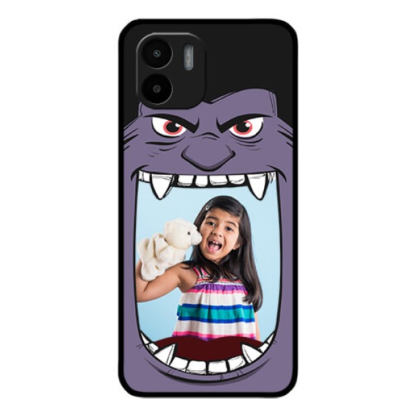 Xiaomi Redmi A2 Custom Glass Phone Case - Angry Monster Design Xiaomi Redmi A2 Custom Glass Phone Case - Angry Monster Design