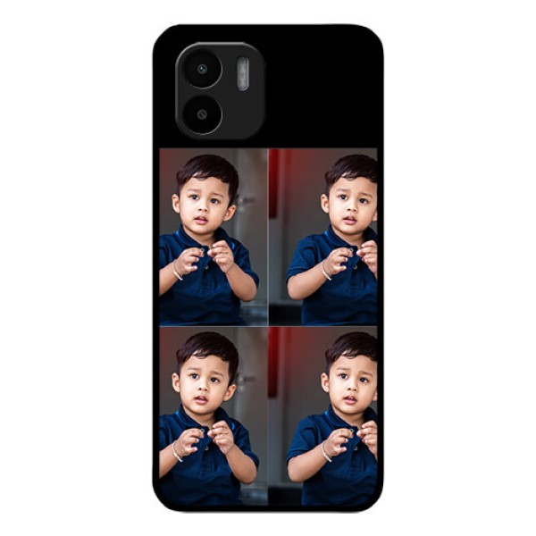Xiaomi Redmi A2 4 Image Holder on Glass Mobile Cover