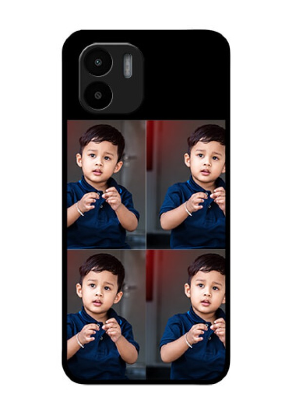 Xiaomi Redmi A2 4 Image Holder on Glass Mobile Cover