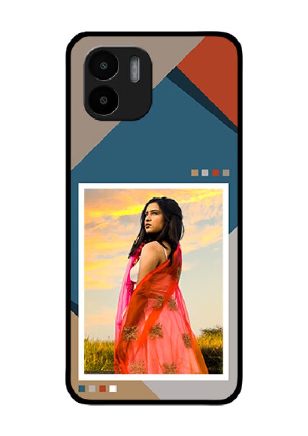 Xiaomi Redmi A2 Personalized Glass Phone Case - Retro color pallet Design