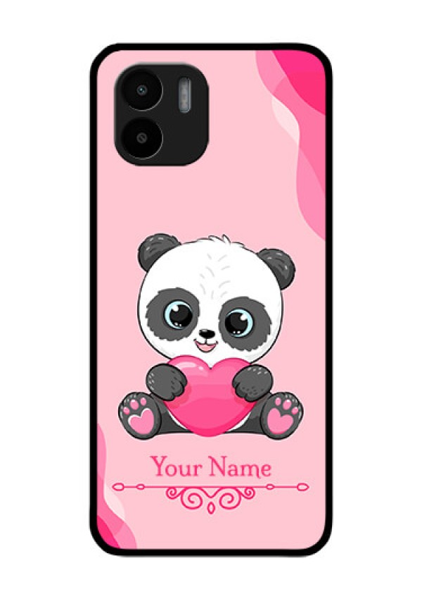 Xiaomi Redmi A2 Custom Glass Mobile Case - Cute Panda Design