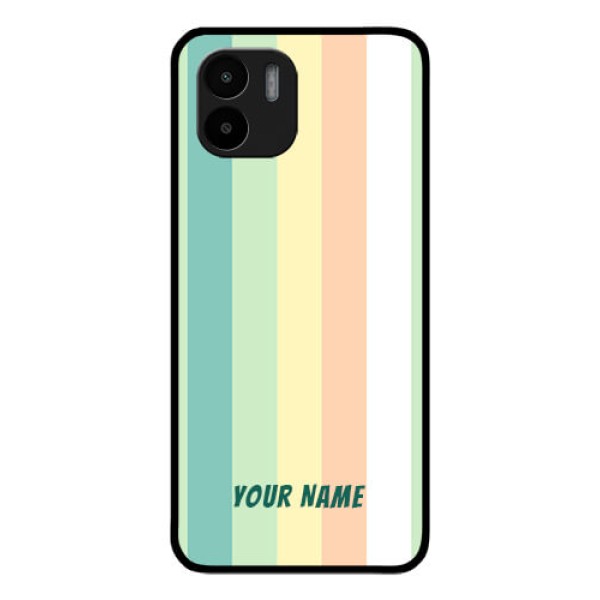 Xiaomi Redmi A2 Photo Printing on Glass Case - Multi-colour Stripes Design Xiaomi Redmi A2 Photo Printing on Glass Case - Multi-colour Stripes Design