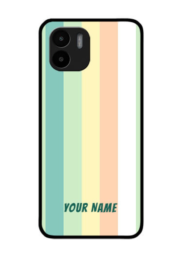Xiaomi Redmi A2 Photo Printing on Glass Case - Multi-colour Stripes Design