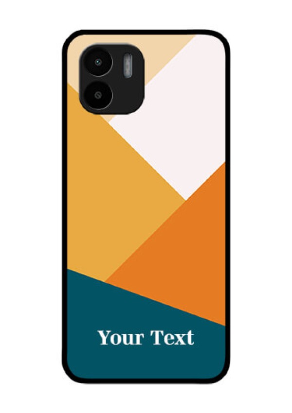 Xiaomi Redmi A2 Personalized Glass Phone Case - Stacked Multi-colour Design