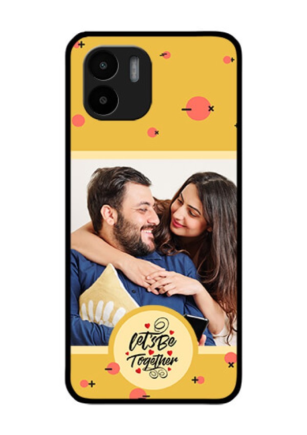 Xiaomi Redmi A2 Photo Printing on Glass Case - Lets be Together Design