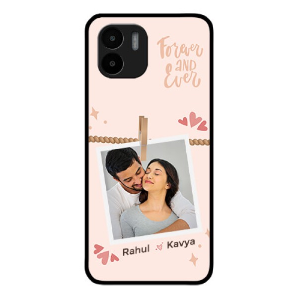 Xiaomi Redmi A2 Custom Glass Phone Case - Forever and ever love Design Xiaomi Redmi A2 Custom Glass Phone Case - Forever and ever love Design