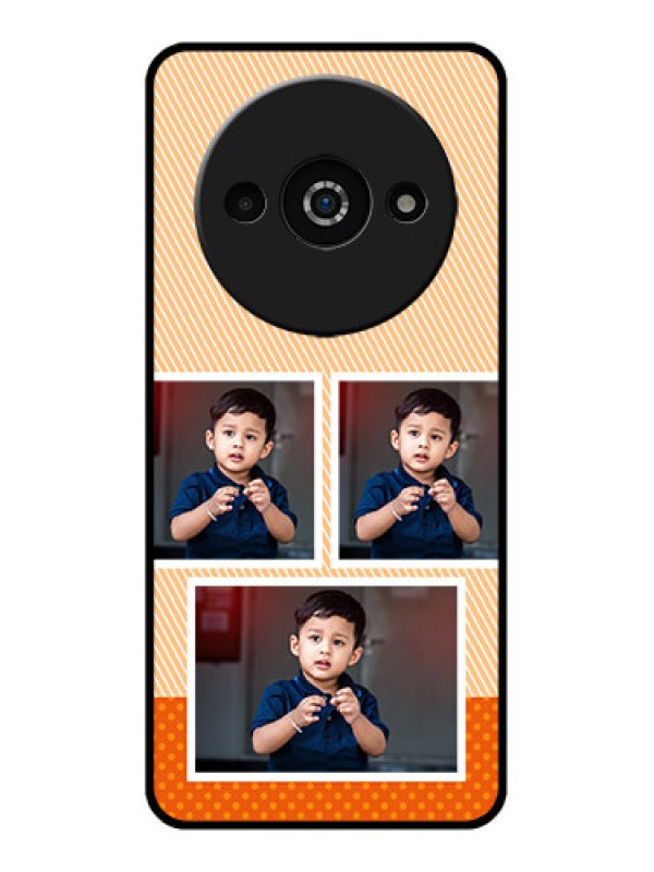 Custom Xiaomi Redmi A3 Custom Glass Phone Case - Bulk Photos Upload Design