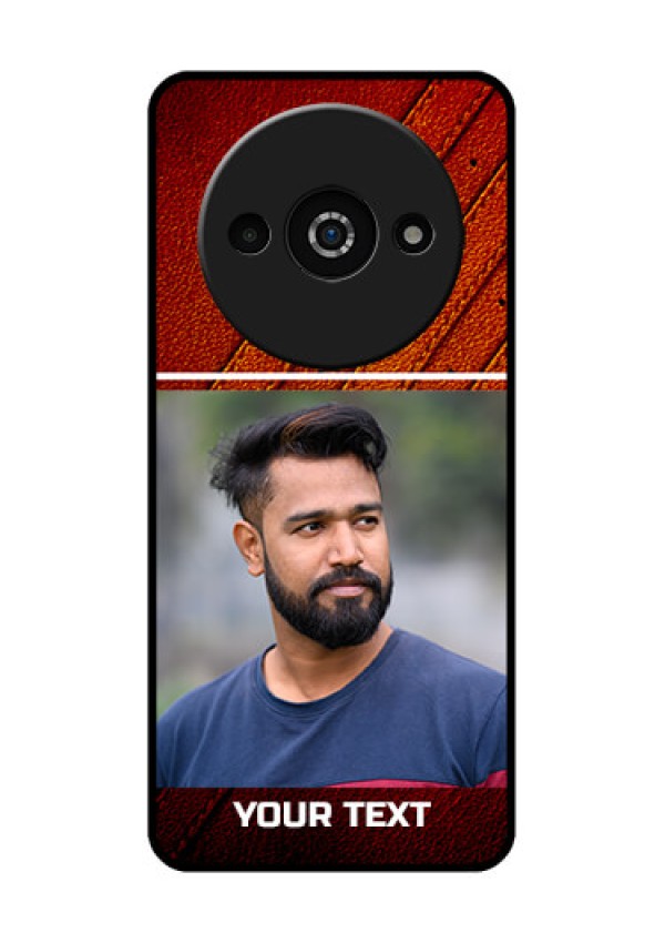 Xiaomi Redmi A3 Custom Glass Phone Case - Leather Phone Case Design