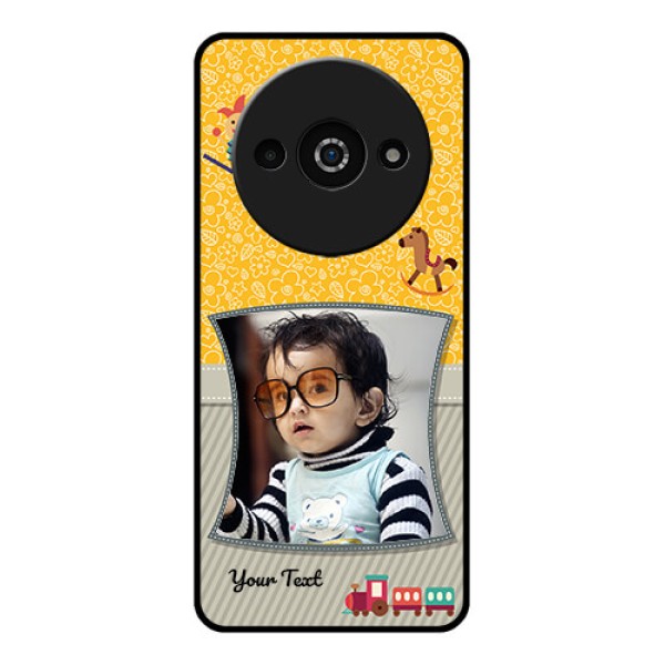 Xiaomi Redmi A3 Custom Glass Phone Case - Baby Picture Upload Design Xiaomi Redmi A3 Custom Glass Phone Case - Baby Picture Upload Design