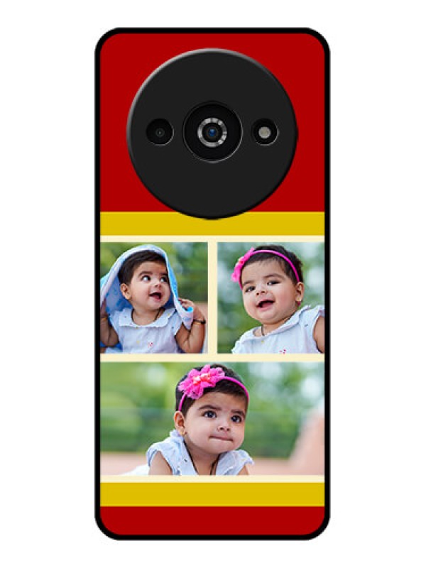 Custom Xiaomi Redmi A3 Custom Glass Phone Case - Multiple Pic Upload Design