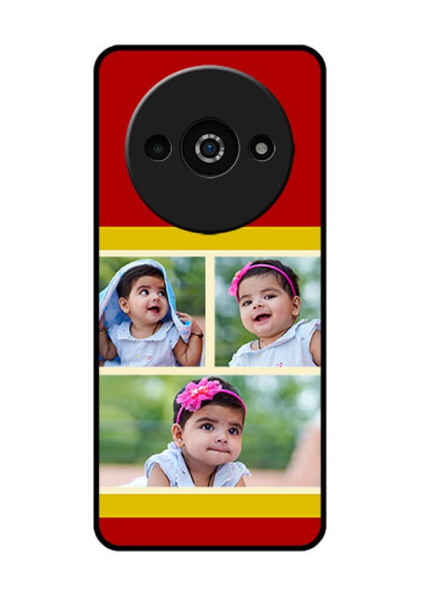 Xiaomi Redmi A3 Custom Glass Phone Case - Multiple Pic Upload Design