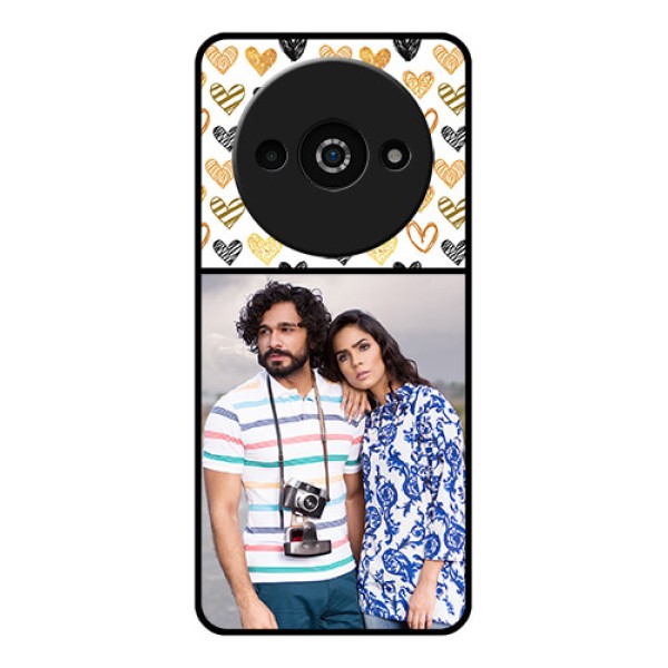 Xiaomi Redmi A3 Custom Glass Phone Case - Love Symbol Design Xiaomi Redmi A3 Custom Glass Phone Case - Love Symbol Design