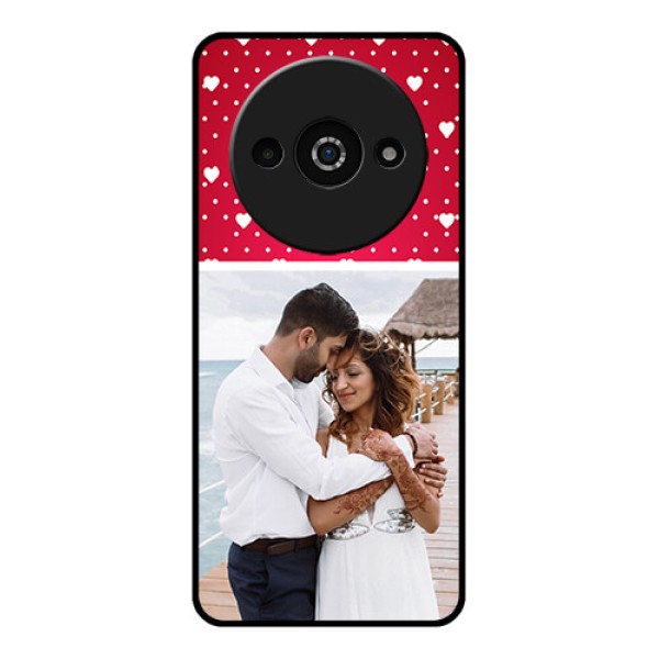 Xiaomi Redmi A3 Custom Glass Phone Case - Hearts Mobile Case Design Xiaomi Redmi A3 Custom Glass Phone Case - Hearts Mobile Case Design