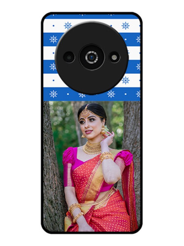 Custom Xiaomi Redmi A3 Custom Glass Phone Case - Snow Pattern Design