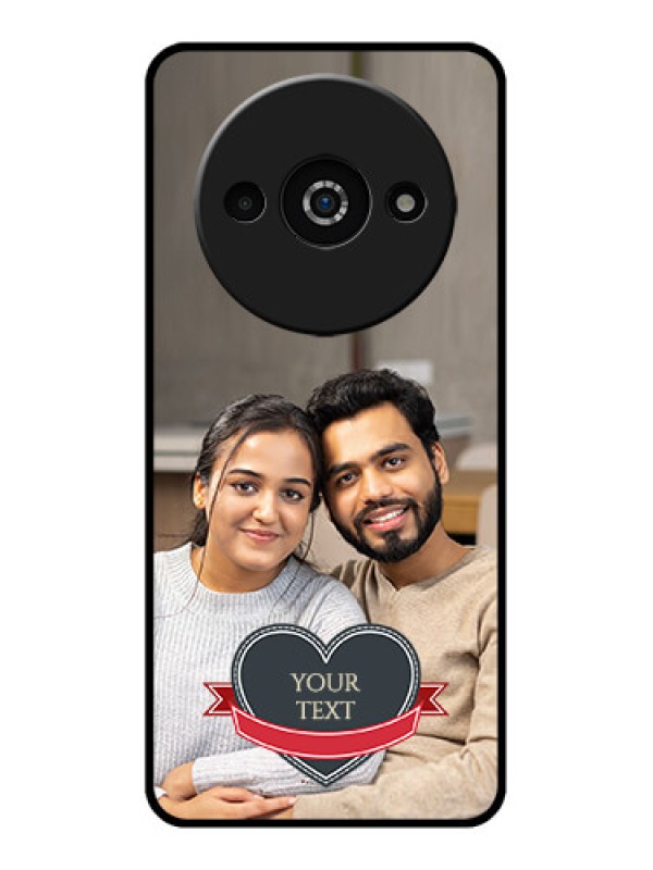 Custom Xiaomi Redmi A3 Custom Glass Phone Case - Just Married Couple Design