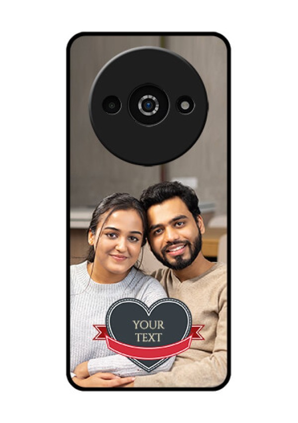 Xiaomi Redmi A3 Custom Glass Phone Case - Just Married Couple Design