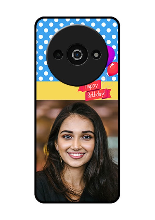 Xiaomi Redmi A3 Custom Glass Phone Case - Happy Birthday Design