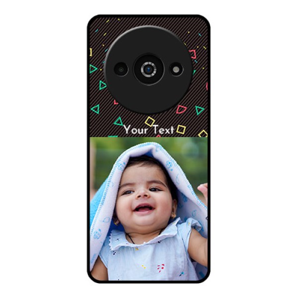 Xiaomi Redmi A3 Custom Glass Phone Case - With Confetti Birthday Design Xiaomi Redmi A3 Custom Glass Phone Case - With Confetti Birthday Design