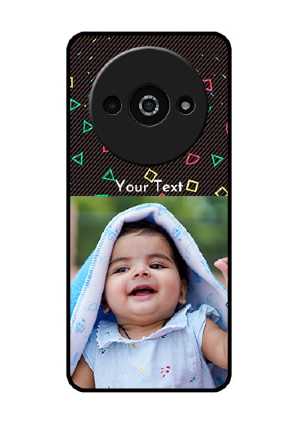 Xiaomi Redmi A3 Custom Glass Phone Case - With Confetti Birthday Design