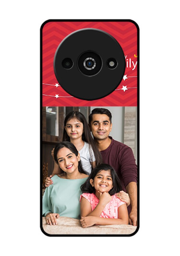 Xiaomi Redmi A3 Custom Glass Phone Case - Happy Family Design