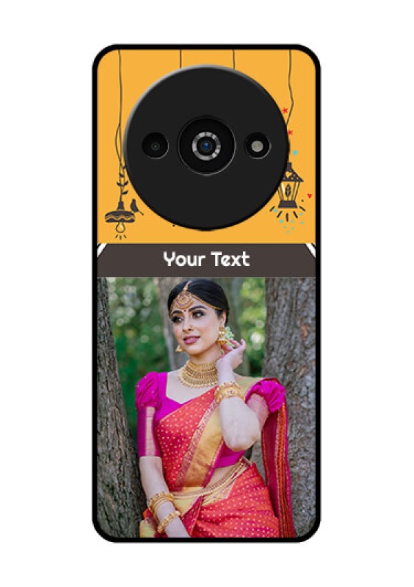 Xiaomi Redmi A3 Custom Glass Phone Case - With Family Picture And Icons