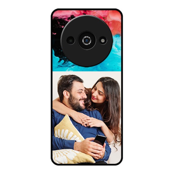 Xiaomi Redmi A3 Custom Glass Phone Case - Quote With Acrylic Painting Design Xiaomi Redmi A3 Custom Glass Phone Case - Quote With Acrylic Painting Design