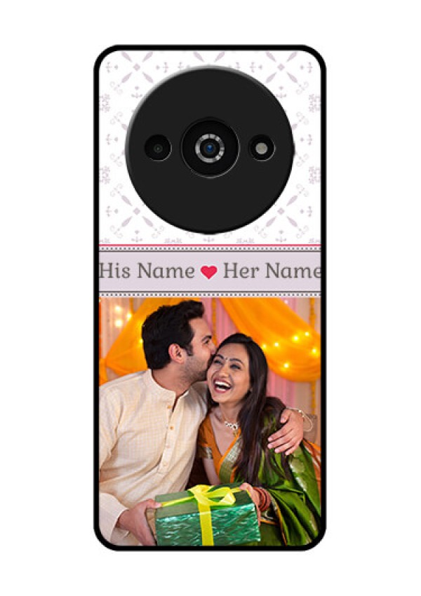 Xiaomi Redmi A3 Custom Glass Phone Case - With Photo And Ethnic Design