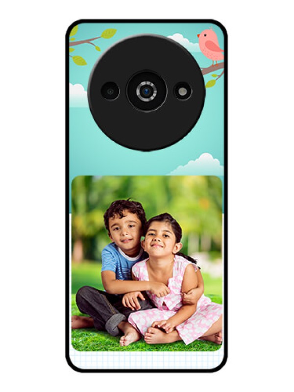 Custom Xiaomi Redmi A3 Custom Glass Phone Case - Doodle Love Design