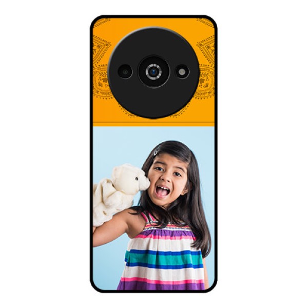 Xiaomi Redmi A3 Custom Glass Phone Case - Photo Wedding Design