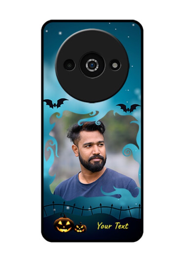 Xiaomi Redmi A3 Custom Glass Phone Case - Halloween Frame Design