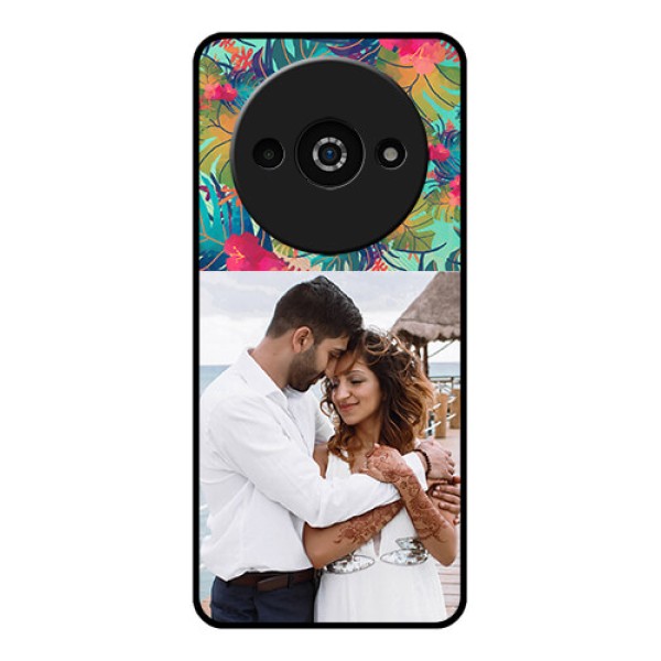 Xiaomi Redmi A3 Custom Glass Phone Case - Watercolor Floral Design Xiaomi Redmi A3 Custom Glass Phone Case - Watercolor Floral Design