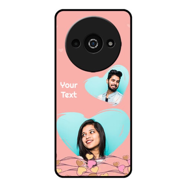 Xiaomi Redmi A3 Custom Glass Phone Case - Love Doodle Design Xiaomi Redmi A3 Custom Glass Phone Case - Love Doodle Design