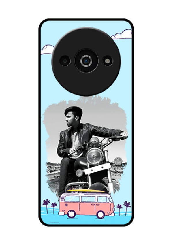 Xiaomi Redmi A3 Custom Glass Phone Case - Travel & Adventure Design