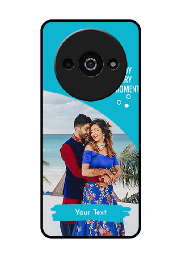Xiaomi Redmi A3 Custom Glass Phone Case - Happy Moment Design
