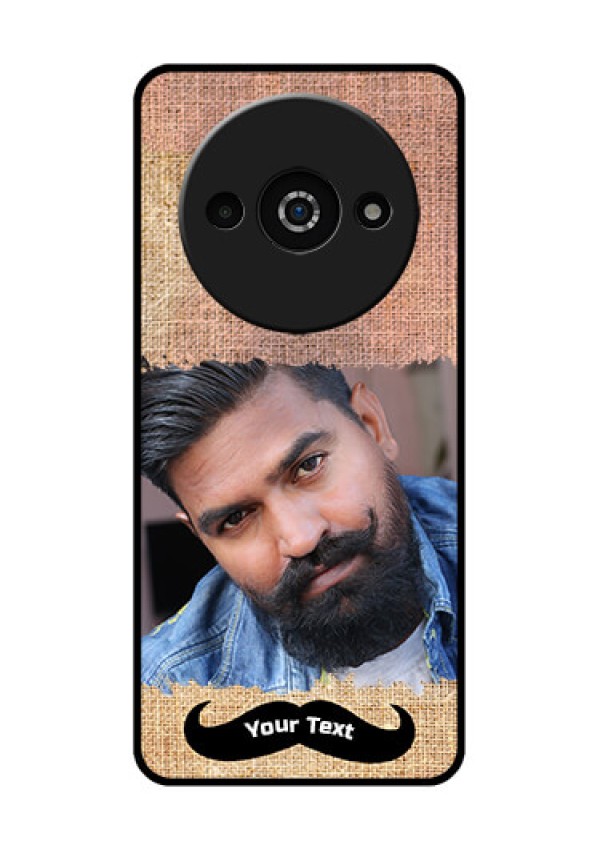 Xiaomi Redmi A3 Custom Glass Phone Case - With Texture Design
