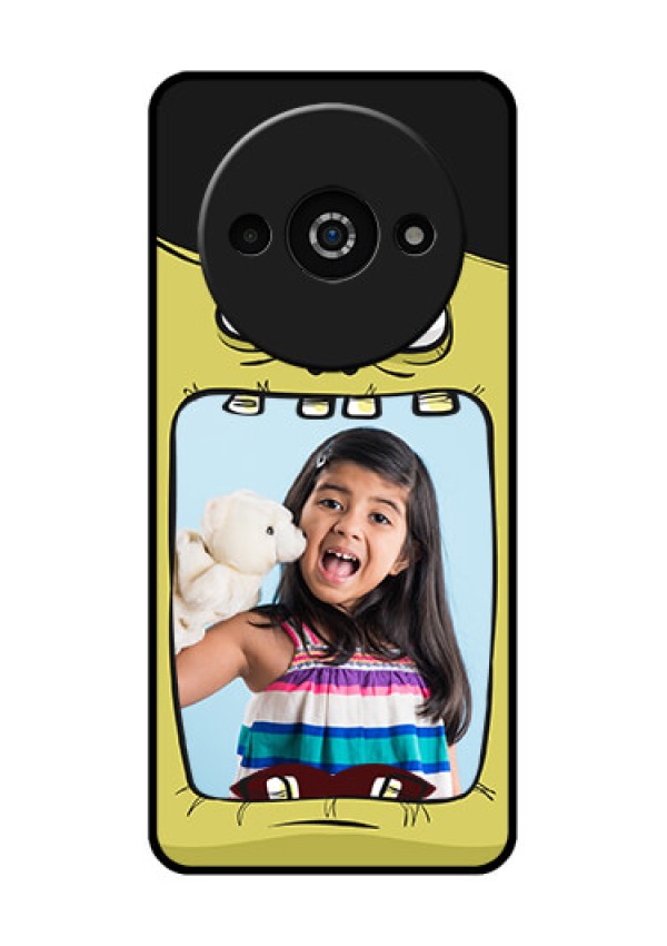 Xiaomi Redmi A3 Custom Glass Phone Case - Cartoon Monster Back Case Design