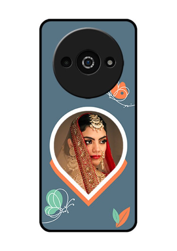 Xiaomi Redmi A3 Custom Glass Phone Case - Droplet Butterflies Design