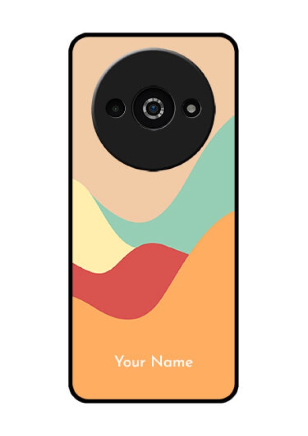 Xiaomi Redmi A3 Custom Glass Phone Case - Ocean Waves Multi - Colour Design