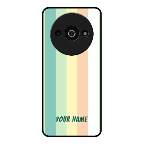 Xiaomi Redmi A3 Custom Glass Phone Case - Multi - Colour Stripes Design Xiaomi Redmi A3 Custom Glass Phone Case - Multi - Colour Stripes Design