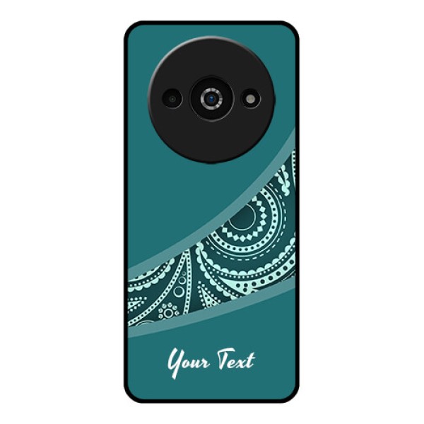 Xiaomi Redmi A3 Custom Glass Phone Case - Semi Visible Floral Design Xiaomi Redmi A3 Custom Glass Phone Case - Semi Visible Floral Design