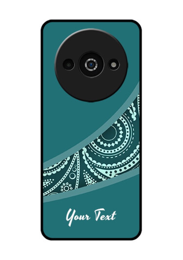 Xiaomi Redmi A3 Custom Glass Phone Case - Semi Visible Floral Design