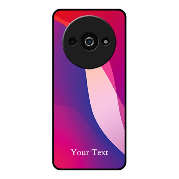 Xiaomi Redmi A3 Custom Glass Phone Case - Digital Abstract Overlap Design Xiaomi Redmi A3 Custom Glass Phone Case - Digital Abstract Overlap Design