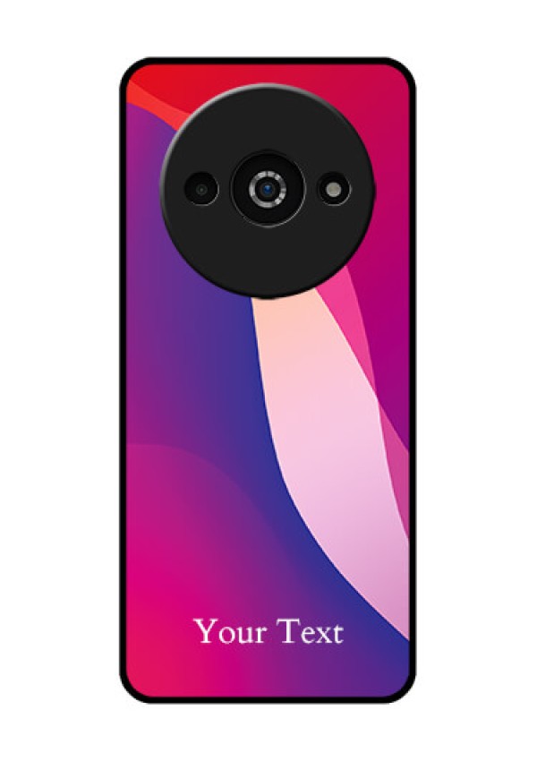Xiaomi Redmi A3 Custom Glass Phone Case - Digital Abstract Overlap Design