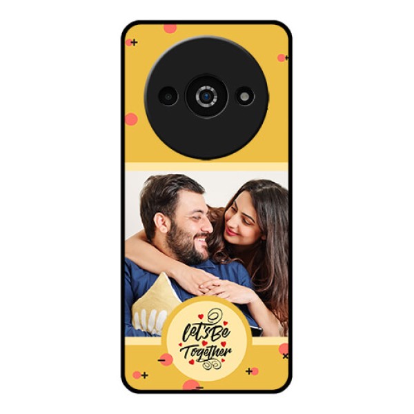 Xiaomi Redmi A3 Custom Glass Phone Case - Lets Be Together Design Xiaomi Redmi A3 Custom Glass Phone Case - Lets Be Together Design