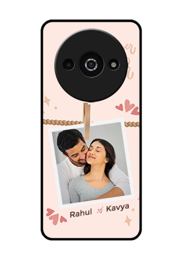 Xiaomi Redmi A3 Custom Glass Phone Case - Forever And Ever Love Design
