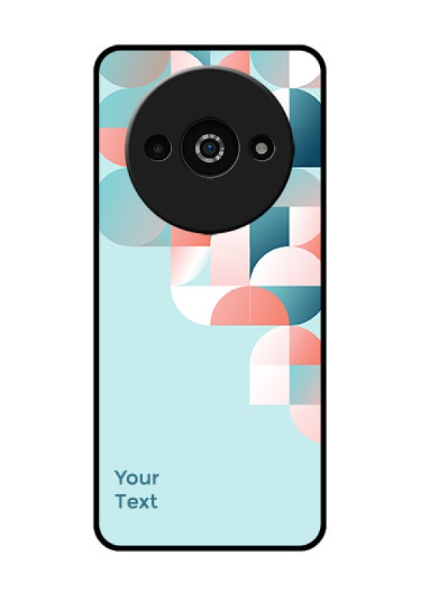 Xiaomi Redmi A3 Custom Glass Phone Case - Stylish Semi - Circle Pattern Design
