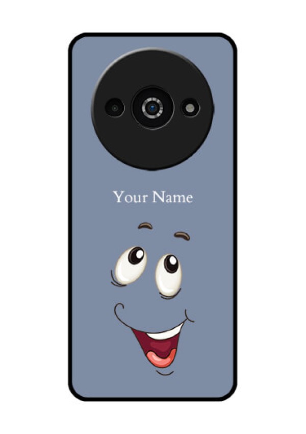 Xiaomi Redmi A3 Custom Glass Phone Case - Laughing Cartoon Face Design