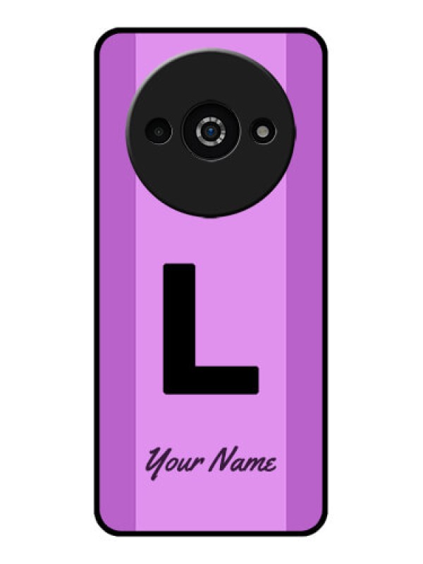 Custom Xiaomi Redmi A3 Custom Glass Phone Case - Tricolor Custom Text Design