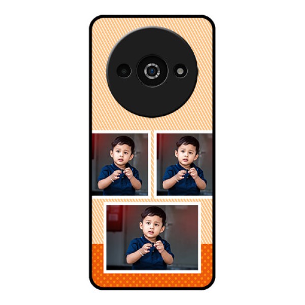 Redmi A3X Custom Glass Phone Case - Bulk Photos Upload Design
