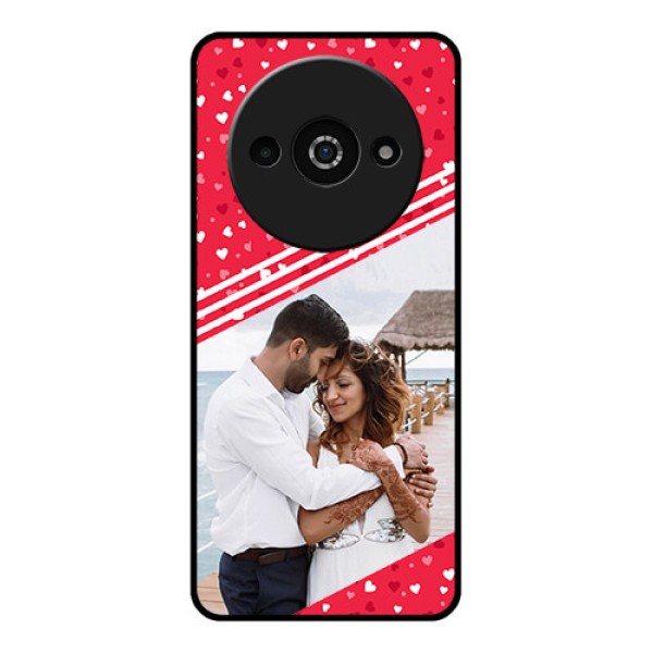 Redmi A3X Custom Glass Phone Case - Valentines Gift Design
